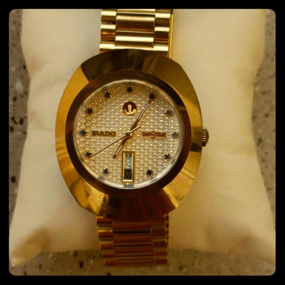 18kt Gold plated Swiss Made Rado DiaStar Watch